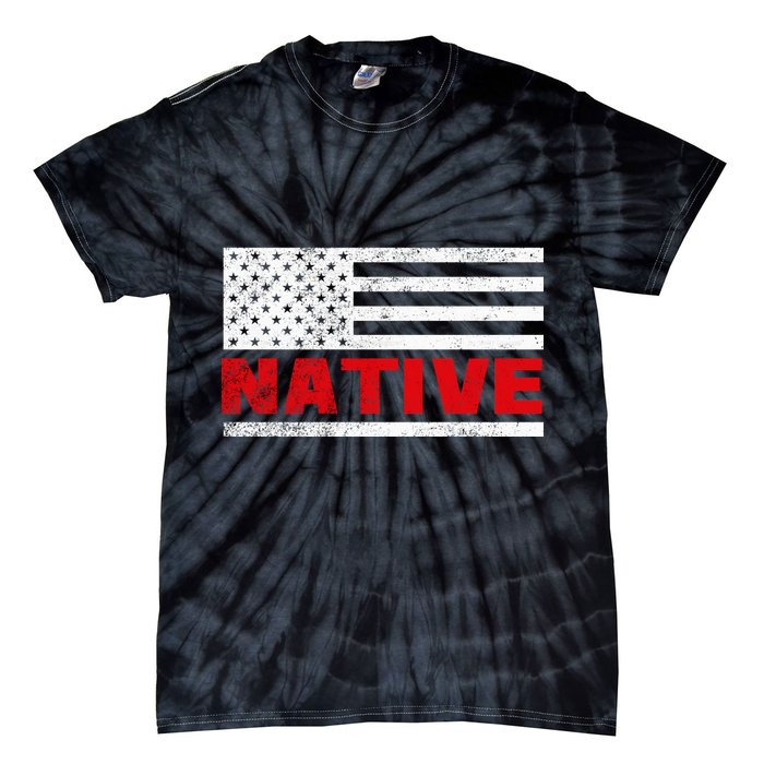 Native American Flag Tie-Dye T-Shirt