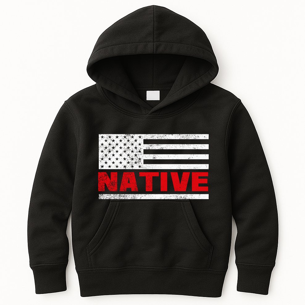 Native American Flag Kids Hoodie