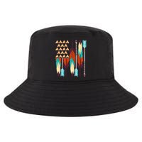 Native American Flag Feathers and Arrows Cool Comfort Performance Bucket Hat