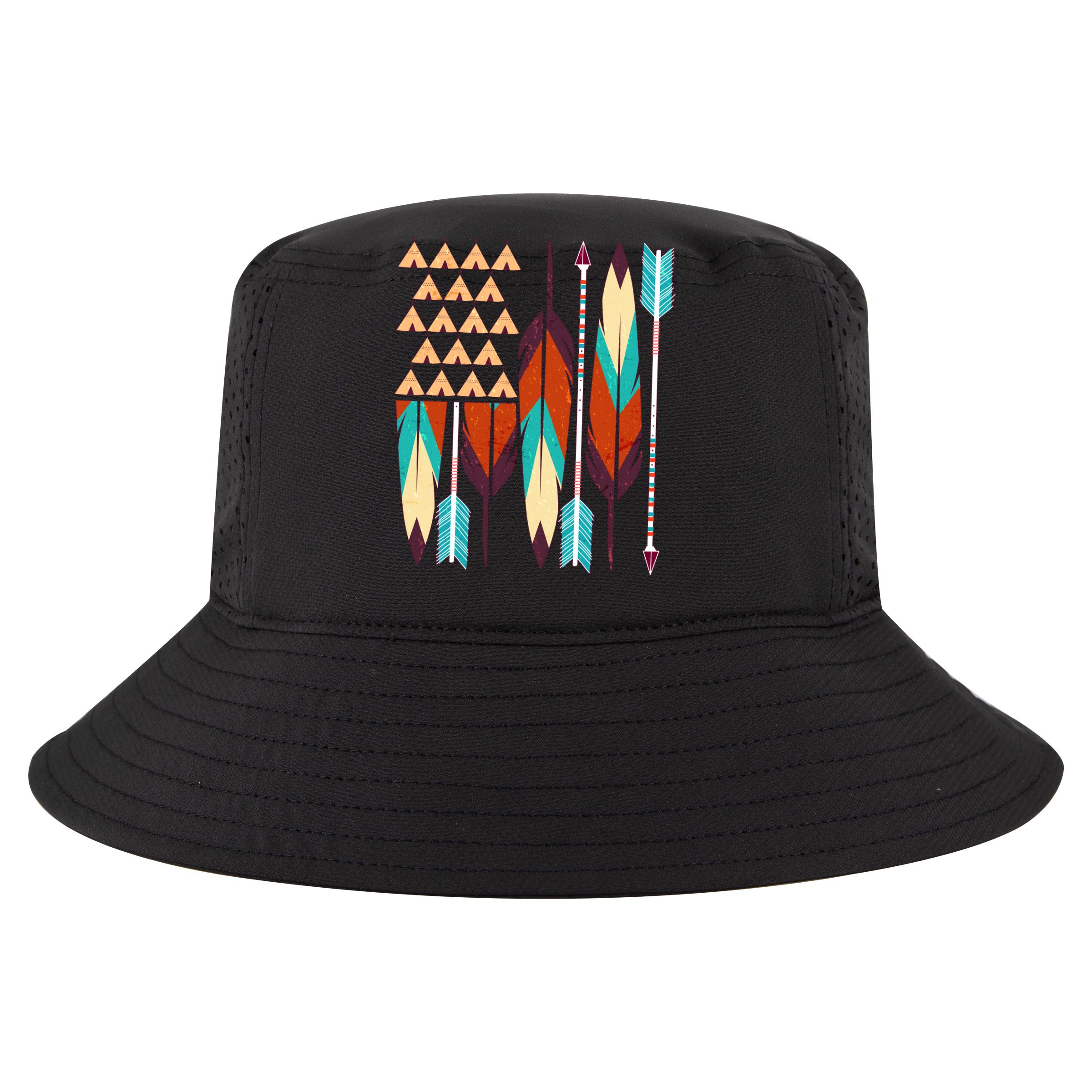 Native American Flag Feathers and Arrows Apron