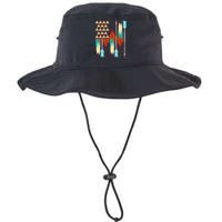 Native American Flag Feathers and Arrows Bucket Hat