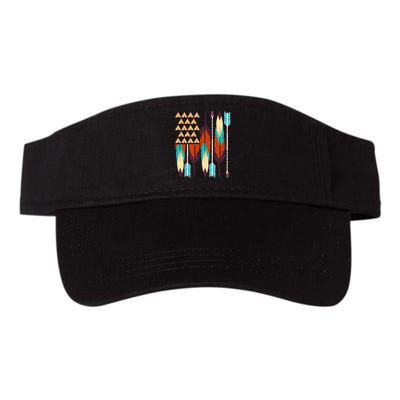 Native American Flag Feathers and Arrows Visor