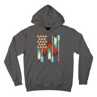 Native American Flag Feathers and Arrows Hoodie