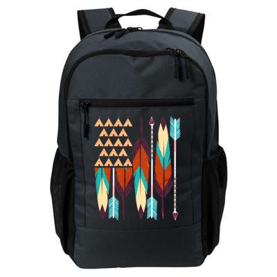 Native American Flag Feathers and Arrows Daily Commute Backpack