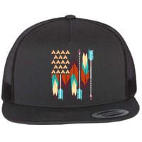 Native American Flag Feathers and Arrows Flatbill Hat