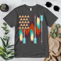 Native American Flag Feathers and Arrows Premium T-Shirt