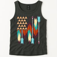 Native American Flag Feathers and Arrows Tank Top