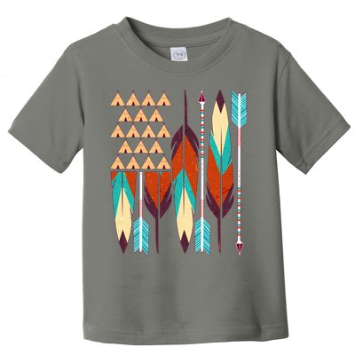 Native American Flag Feathers and Arrows Toddler T-Shirt