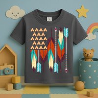 Native American Flag Feathers and Arrows Toddler T-Shirt