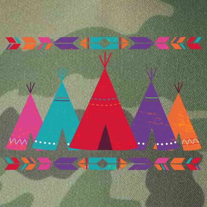 Native American Teepee Pattern Legacy Tie Dye Trucker Hat