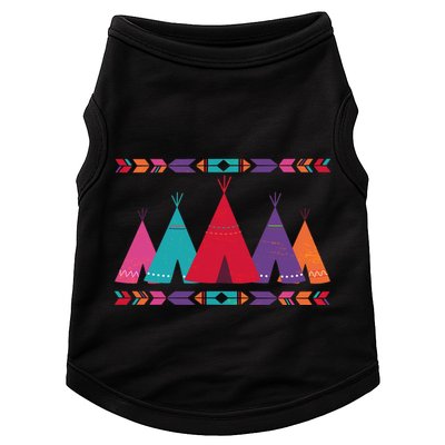 Native American Teepee Pattern Doggie Tank