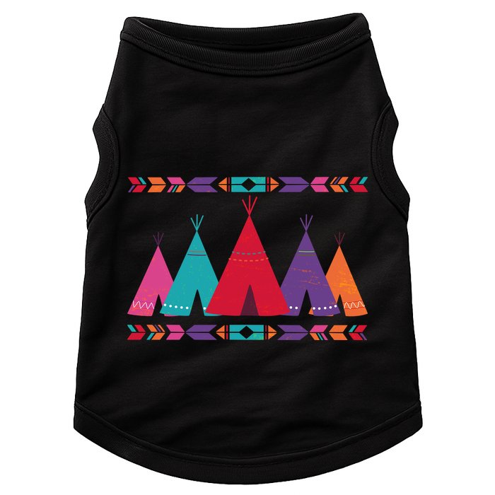 Native American Teepee Pattern Doggie Tank
