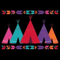 Native American Teepee Pattern Cooling Performance Crew T-Shirt