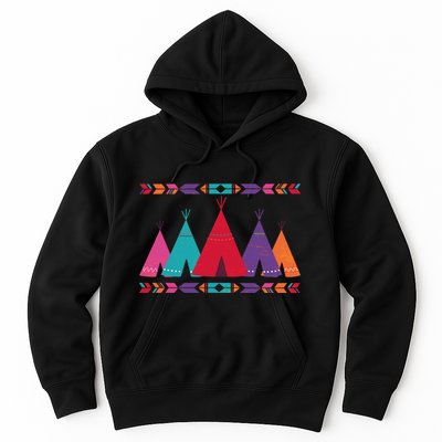 Native American Teepee Pattern Hoodie