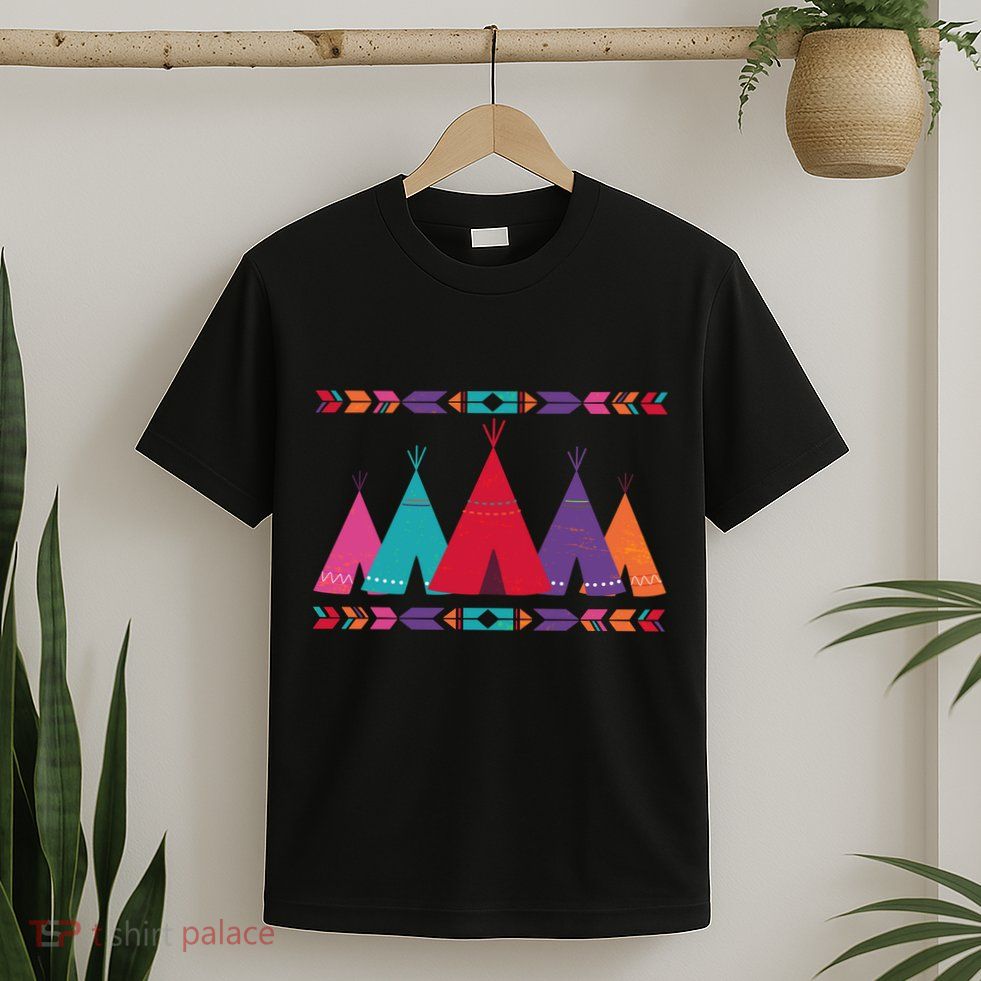 Native American Teepee Pattern T-Shirt