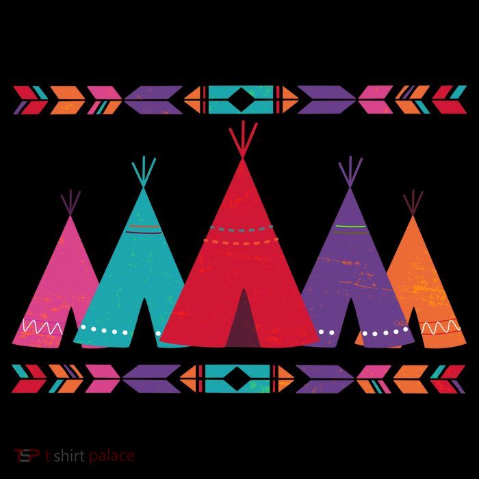 Native American Teepee Pattern T-Shirt