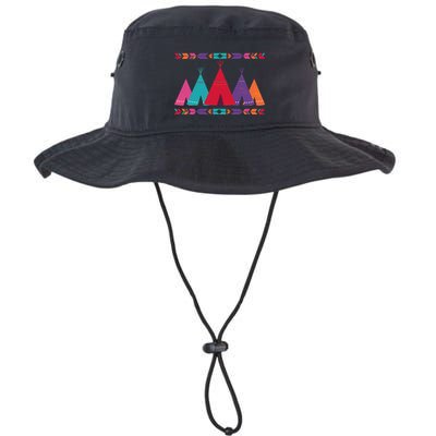 Native American Teepee Pattern Bucket Hat