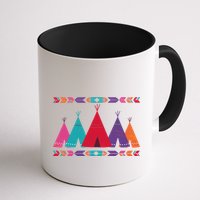 Native American Teepee Pattern Mug