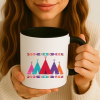 Native American Teepee Pattern Mug