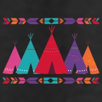 Native American Teepee Pattern Beanie