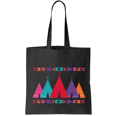 Native American Teepee Pattern Bag