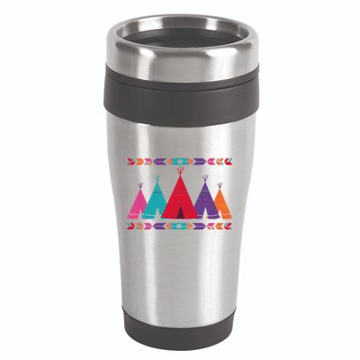 Native American Teepee Pattern 16oz Travel Tumbler