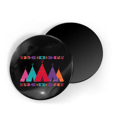 Native American Teepee Pattern Magnet