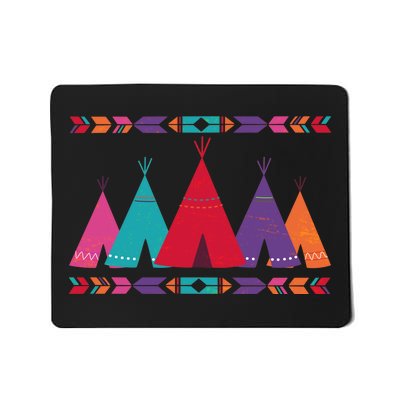 Native American Teepee Pattern Mousepad