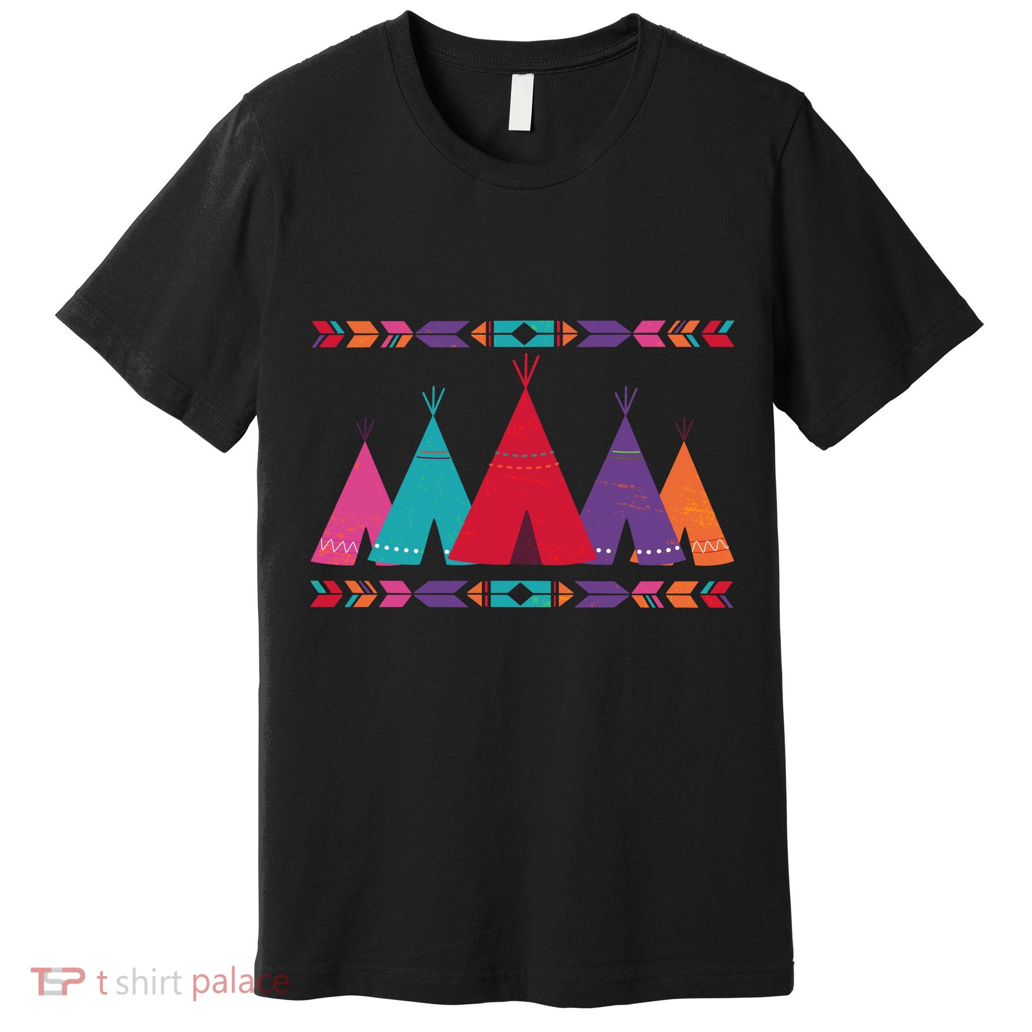 Native American Teepee Pattern Premium T-Shirt