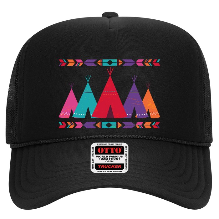 Native American Teepee Pattern Hat