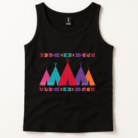 Native American Teepee Pattern Tank Top