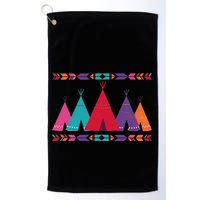 Native American Teepee Pattern Golf Towel