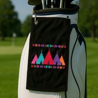 Native American Teepee Pattern Golf Towel