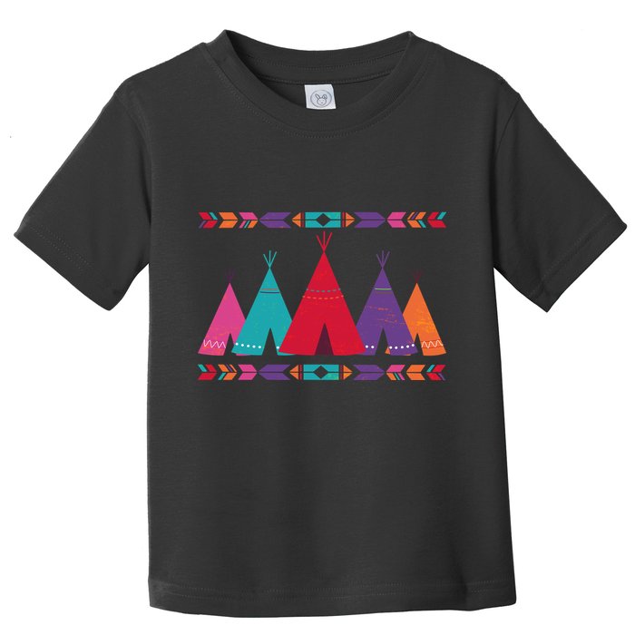 Native American Teepee Pattern Toddler T-Shirt