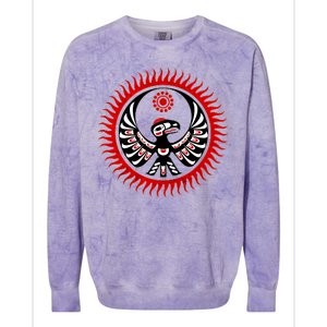 Native American Thunderbird Colorblast Crewneck Sweatshirt