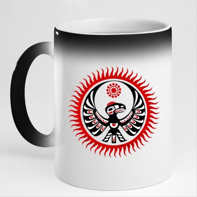 Native American Thunderbird 11oz Black Color Changing Mug