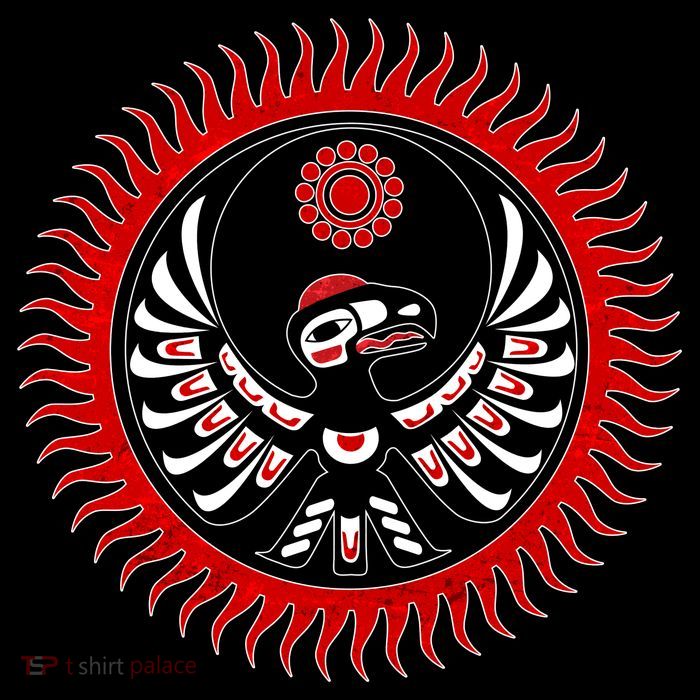 Native American Thunderbird Drawstring Bag