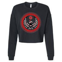 Native American Thunderbird Cropped Pullover Crew