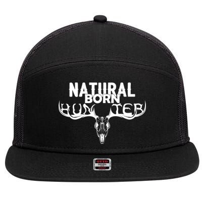 Natural Born Hunter 7 Panel Mesh Trucker Snapback Hat