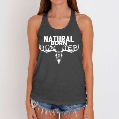 Natural Born Hunter Women's Knotted Racerback Tank