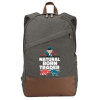Natural Born Trader Cotton Canvas Backpack