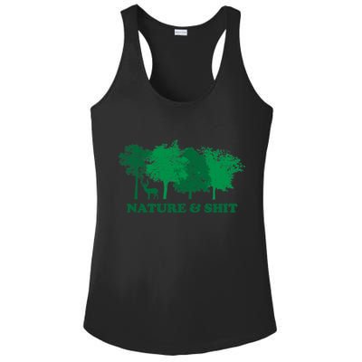 Nature And Shit Ladies PosiCharge Competitor Racerback Tank