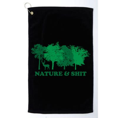 Nature And Shit Golf Towel