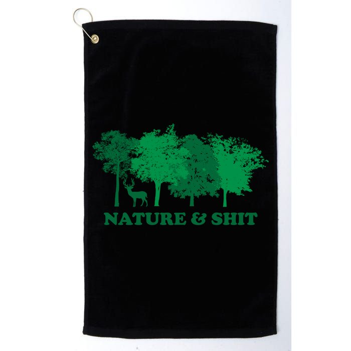Nature And Shit Golf Towel