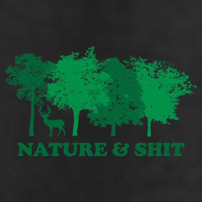 Nature And Shit Golf Towel