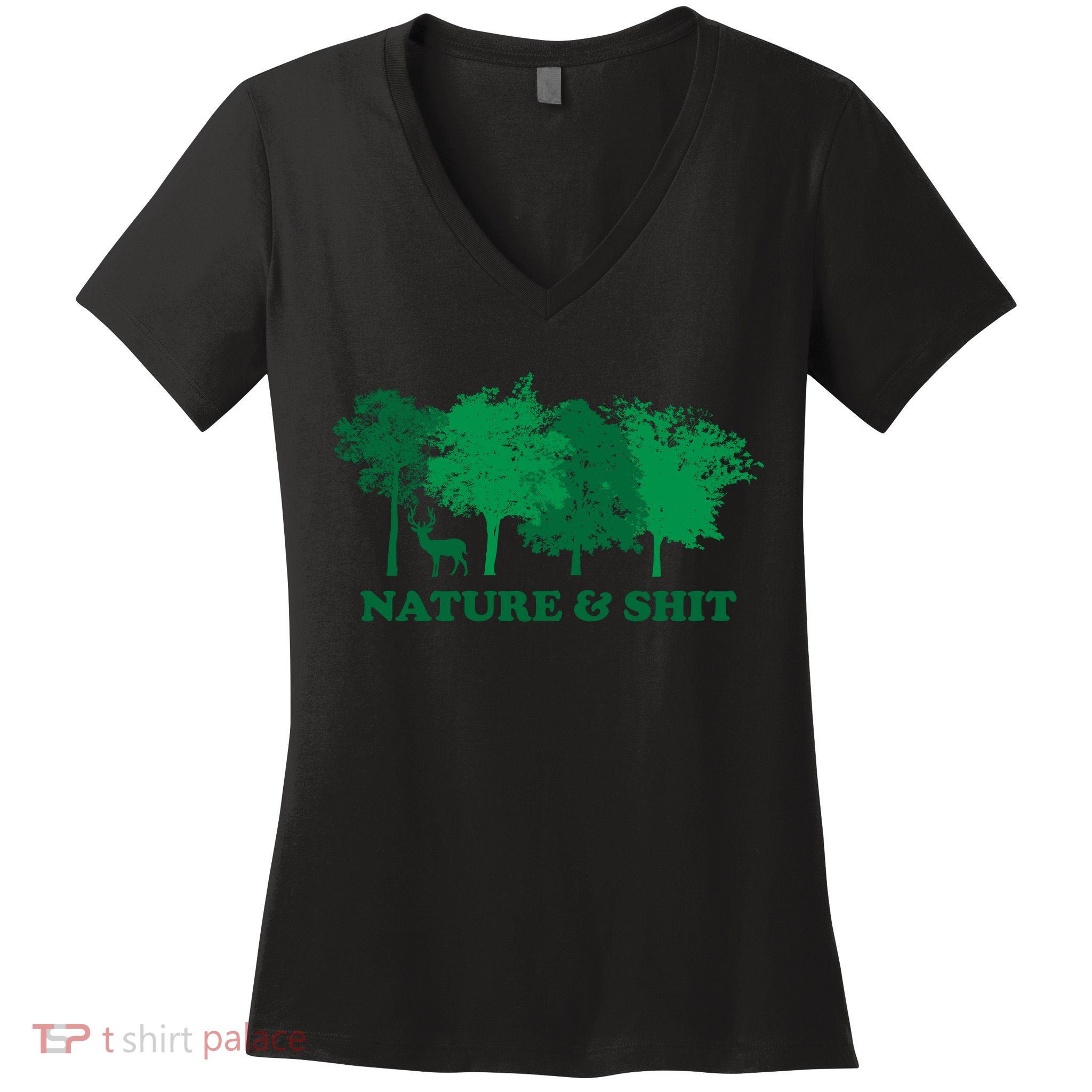 Nature And Shit Women's V-Neck T-Shirt