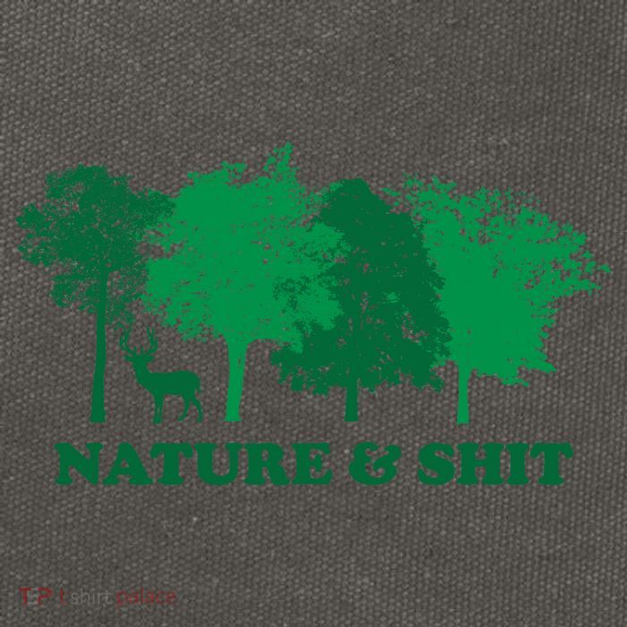 Nature And Shit Cotton Canvas Backpack