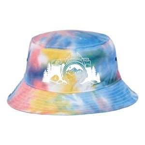 Nature Camera Waterfall Tie Dye Newport Bucket Hat