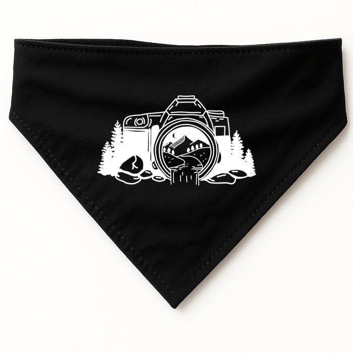 Nature Camera Waterfall USA-Made Doggie Bandana