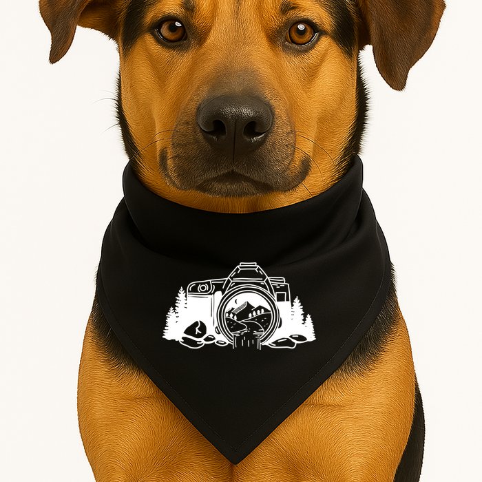 Nature Camera Waterfall USA-Made Doggie Bandana